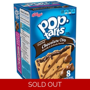 Kelloggs Frosted Chocolate Chip Pop-Tarts Box of 8 Pop tarts